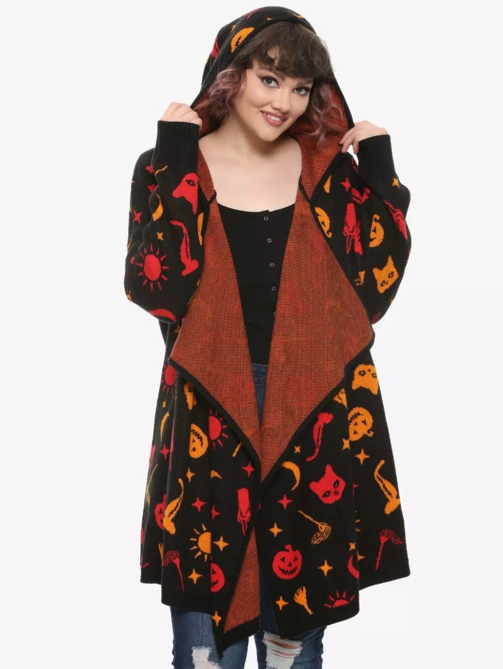Her Universe Disney Hocus Pocus Dani Hooded Flyaway Cardigan Plus Size 2